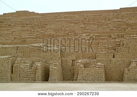Huaca Pucllana, The Ruins Of Pre Inca Ceremonial And Administrative Site In Miraflores District, Lim