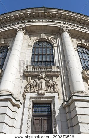 Sofia, Bulgaria - March 7, 2019: Facade Of University Of Sofia St. Kliment Ohridski, Bulgaria