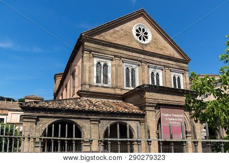 Rome, Italy - June 23, 2017: Complesso Monumentale S. Spirito In Saxia In City Of Rome, Italy