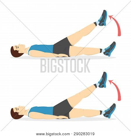 Man Doing Belly Burn Workout In The Gym
