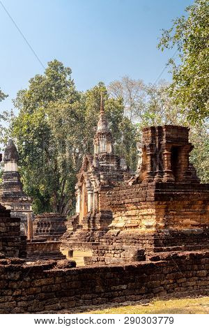 Ancient Si Satchanalai Historical Park, A Historical Park In Si Satchanalai District, Sukhothai Prov