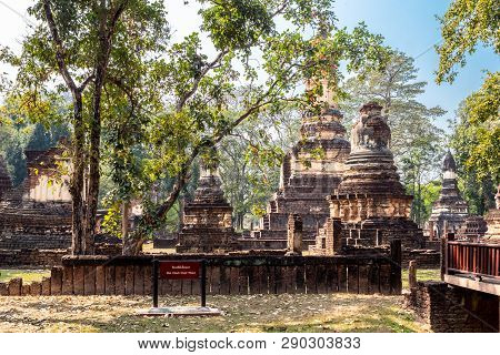 Ancient Si Satchanalai Historical Park, A Historical Park In Si Satchanalai District, Sukhothai Prov