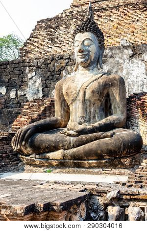 Ancient Si Satchanalai Historical Park, A Historical Park In Si Satchanalai District, Sukhothai Prov