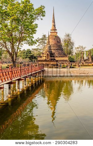 Ancient Si Satchanalai Historical Park, A Historical Park In Si Satchanalai District, Sukhothai Prov