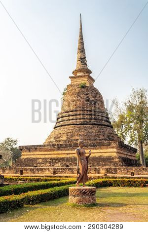 Ancient Si Satchanalai Historical Park, A Historical Park In Si Satchanalai District, Sukhothai Prov