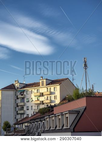 Milan, Lombardy, Italy: Exterior Of Modern Houses Along Via Piero Della Francesca