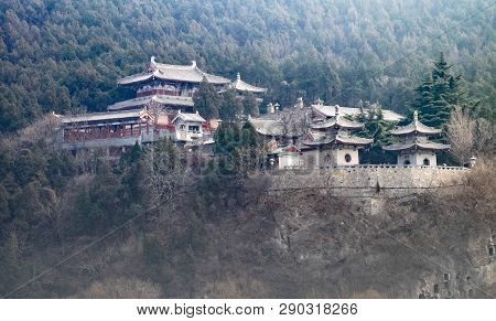 Luoyang, Henan/china- January 19, 2019:  Longmen Grottoes Is One Of The 3 Major Buddhist Caves Of Ch