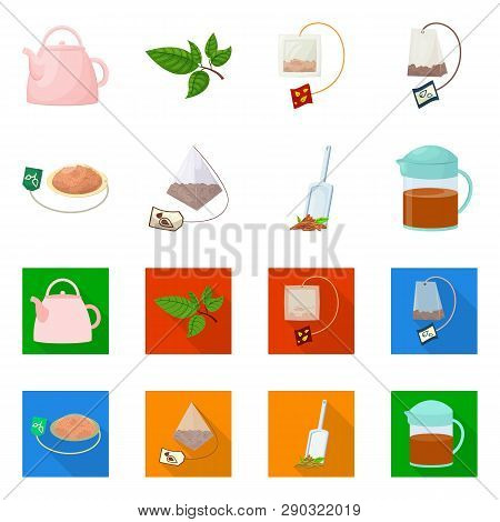 Vector Illustration Of Healthy And Floral  Symbol. Set Of Healthy And Gradient Stock Vector Illustra
