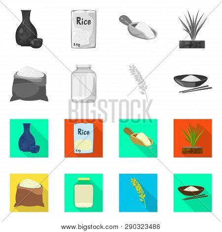 Vector Illustration Of Crop And Ecological Icon. Collection Of Crop And Cooking Stock Vector Illustr