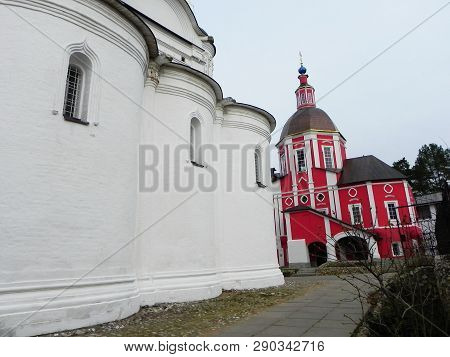 St. Pafnutyev Borovsky Monastery. Kaluga Region. Holy Place, Holiday, Easter, Spring, Bell, Chapel, 
