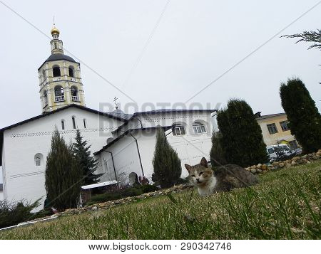 St. Pafnutyev Borovsky Monastery. Kaluga Region. Holy Place, Holiday, Easter, Spring, Bell, Chapel, 