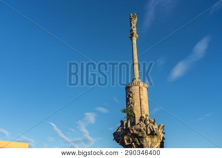 Saint Raphael Triumph Statue In Cordoba, Spain.