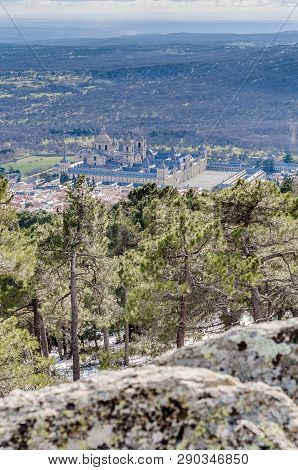El Escorial Monastery Near Madrid, Spain.