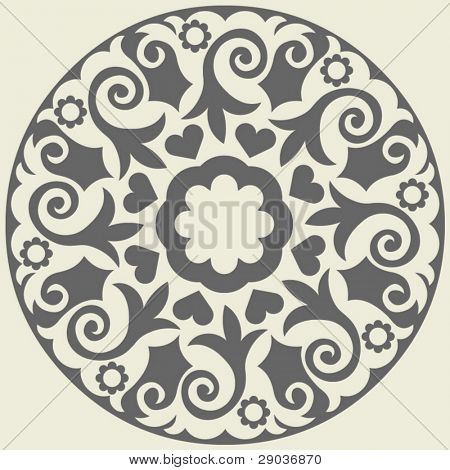 ornamento decorativo rotondo