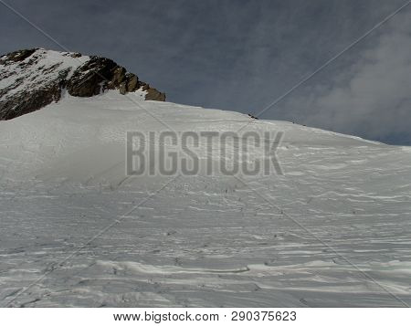 Beautiful Winter Landscape Skitouring In Venedigergruppe