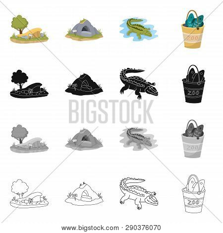 Vector Illustration Of Nature  And Fun  Logo. Collection Of Nature  And Entertainment Stock Vector I