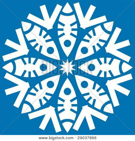abstracte sneeuwvlok