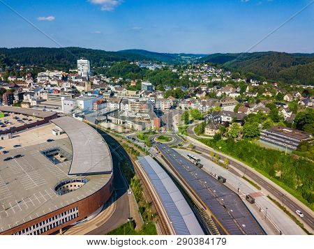 Aerial Photo Of Gummersbach, A Town In Germany