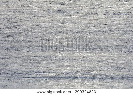Distant Snow Field Background With Plain Seasonal Texture