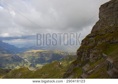 Dolomites, Italy - View From Sass Pordoi, Arabba-marmolada, Val Di Fassa
