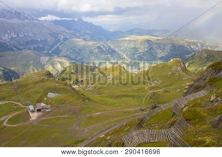 Dolomites, Italy - View From Sass Pordoi, Arabba-marmolada, Val Di Fassa