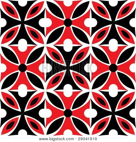 kwiatowy wzór geometryczny
