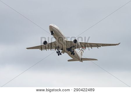 Airplane Takeoff From Airport