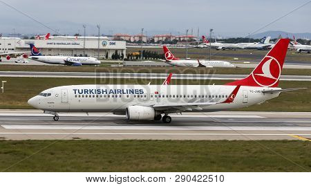 Airplane Takeoff From Airport