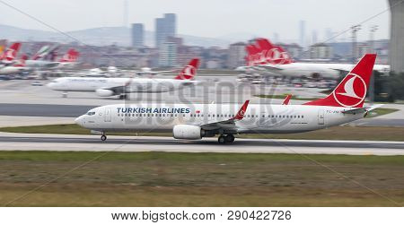 Airplane Takeoff From Airport