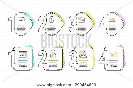Money Bag, Web Traffic And Euro Money Icons Simple Set. Upper Arrows Sign. Usd Currency, Website Win