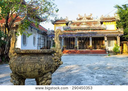 Chua Tan Thai Famous Pagoda And Temple In Da Nang, Vietnam. A Place To Visit In Danang.