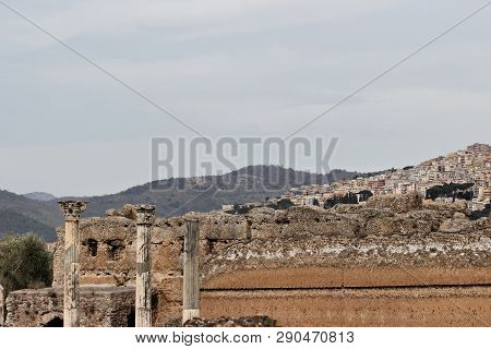 View Of Tivoli The Old Roman Tibur Town , Italy