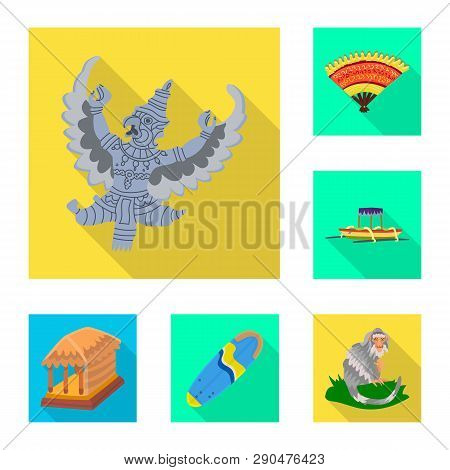 Vector Illustration Of Travel And Tourism Logo. Collection Of Travel And Island Vector Icon For Stoc
