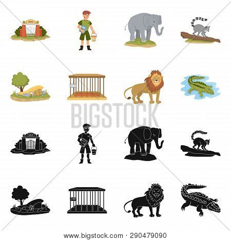 Isolated Object Of Nature  And Fun  Symbol. Collection Of Nature  And Entertainment Stock Vector Ill