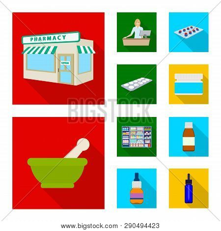 Isolated Object Of Hospital And Help Symbol. Set Of Hospital And Healthcare Stock Vector Illustratio