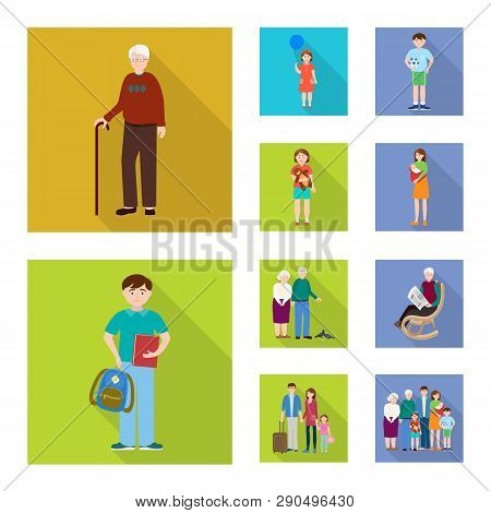 Vector Illustration Of Generation  And Happy  Sign. Collection Of Generation  And Avatar  Vector Ico