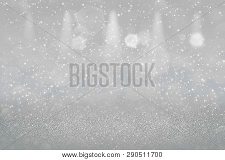 Fantastic Sparkling Abstract Background Stage Spotlights With Sparks Fly Defocused Bokeh - Festal Mo