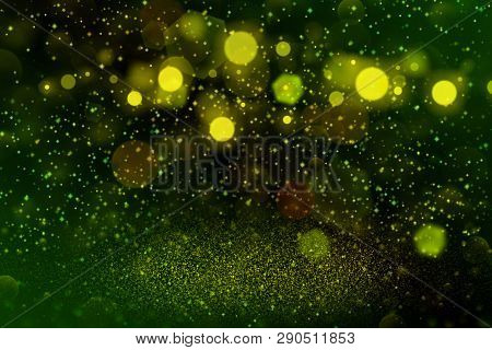 Beautiful Glossy Abstract Background Glitter Lights With Sparks Fly Defocused Bokeh - Festal Mockup 