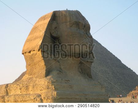 The Statue Of Sphinx In Giza, Cairo, Egypt