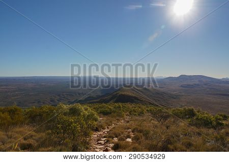 Hiking Trail To The Top Of Mount Sonder Just Outside Of Alice Springs, West Macdonnel National Park,