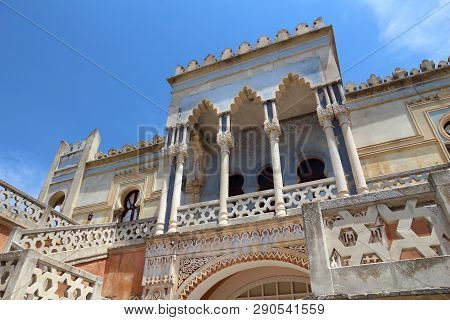 Santa Cesarea Terme In Salento Region Of Italy. Spa Town.