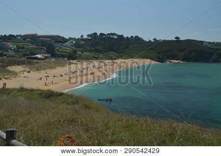 Wonderful Foxos Beach At La Lanzada In Noalla. Nature, Architecture, History, Travel. August 19, 201