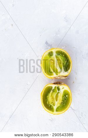 Lulo Fruit On White Background (solanum Quitoense)