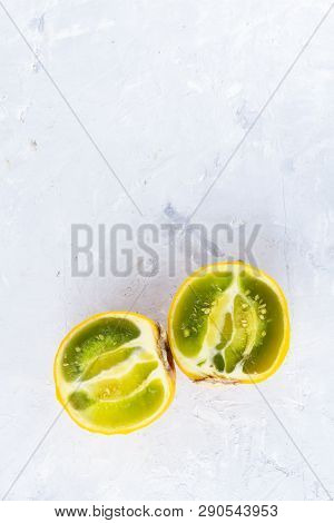 Lulo Fruit On White Background (solanum Quitoense)