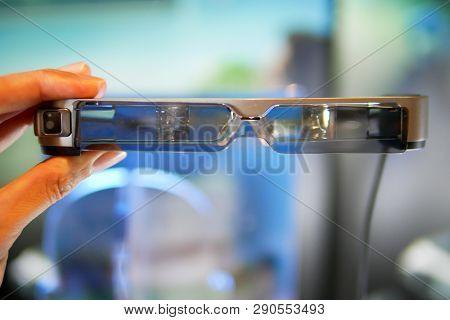 Bangkok, Thailand - December 27, 2017: Epson Launches Smart Glasses 