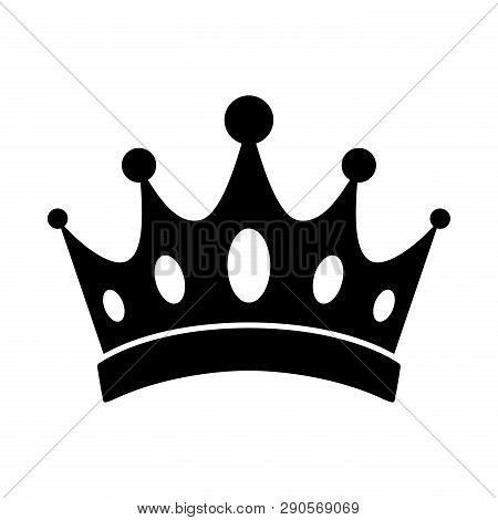 Crown Icon Vector In Modern Flat Style For Web, Graphic And Mobile Design. Crown Icon Vector Isolate