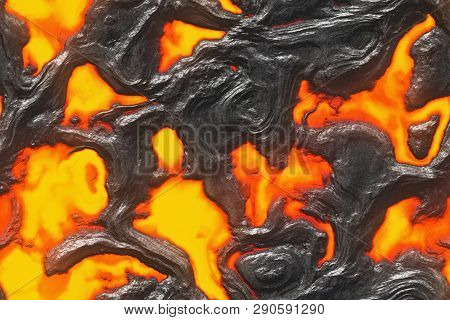 Seamless Magma- Large File. Destroy Molten- Fluid Metal