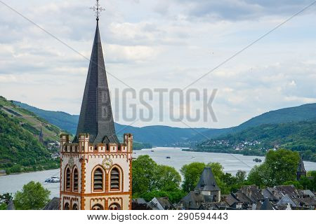 City View Bacharach Germany On River Rhine