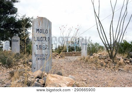 Boothill Graveyard In Tombstone, Arizona, Wild West Cemetery - 04/25/17