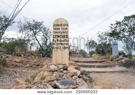 Boothill Graveyard In Tombstone, Arizona, Wild West Cemetery - 04/25/17